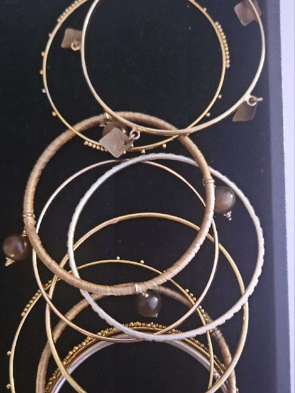 18 Gold-Tone Layered Bangle Bracelet Stack